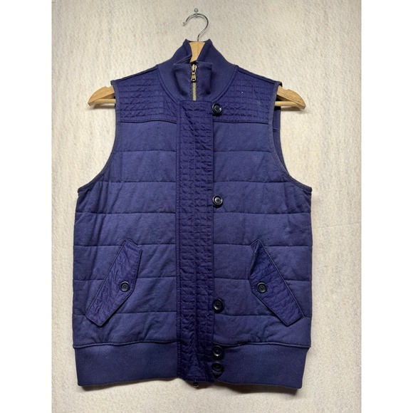 Lauren Blackwell Jackets & Blazers - Lauren Ralph Lauren Quilted Vest Womens XS Navy Blue Full Zip Button